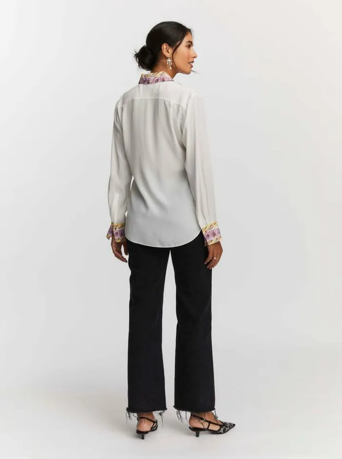 Women Robert Graham Tops Gabriela Shirt White
