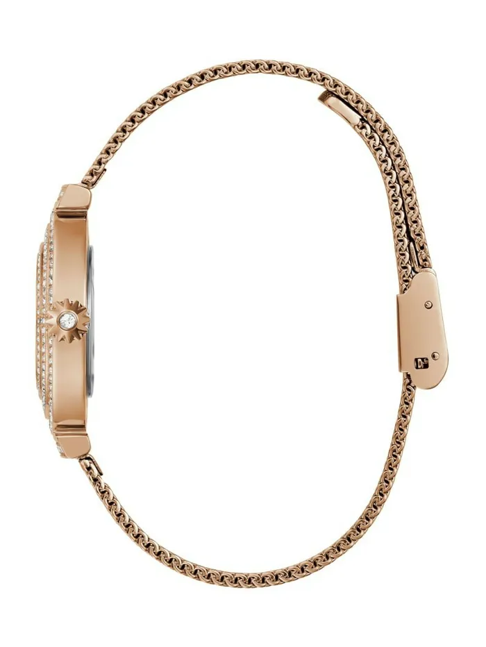 Women Rose GoldTone and Crystal Analog Watch Rose Gold Watches GUESS