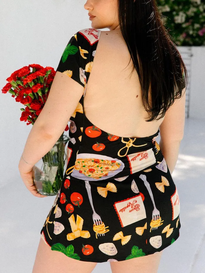 Women Rowan Tee Buon Appetito Black Lisa Says Gah Tops
