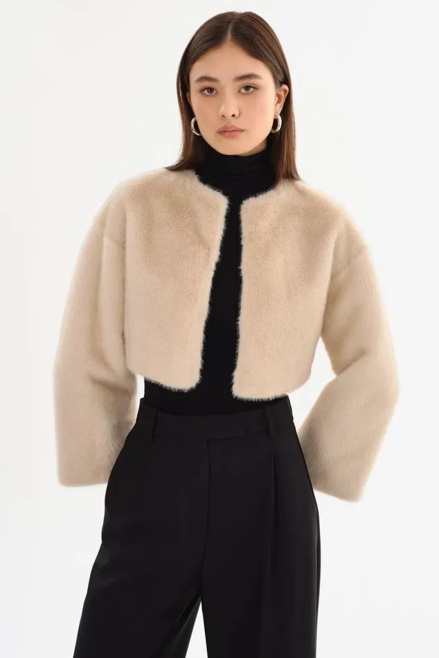Women ROWDIE Faux Fur Jacket Angora LAMARQUE Faux Fur Women ROWDIE Faux Fur Jacket Angora LAMARQUE Faux Fur