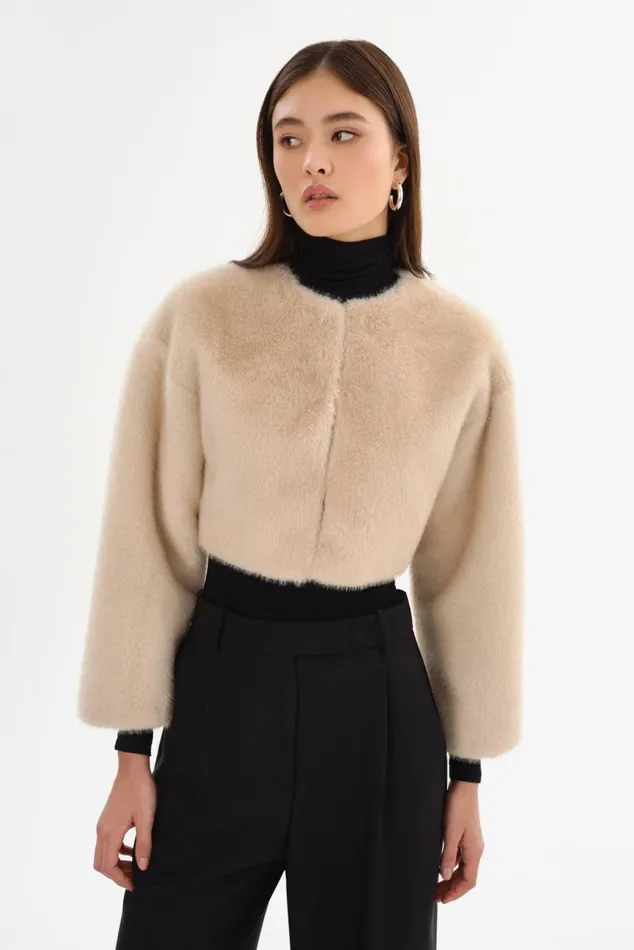 Women ROWDIE Faux Fur Jacket Angora LAMARQUE Faux Fur Women ROWDIE Faux Fur Jacket Angora LAMARQUE Faux Fur