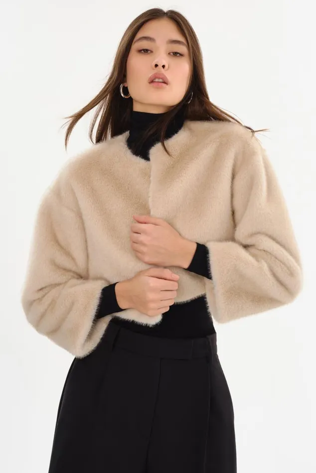 Women ROWDIE Faux Fur Jacket Angora LAMARQUE Faux Fur Women ROWDIE Faux Fur Jacket Angora LAMARQUE Faux Fur