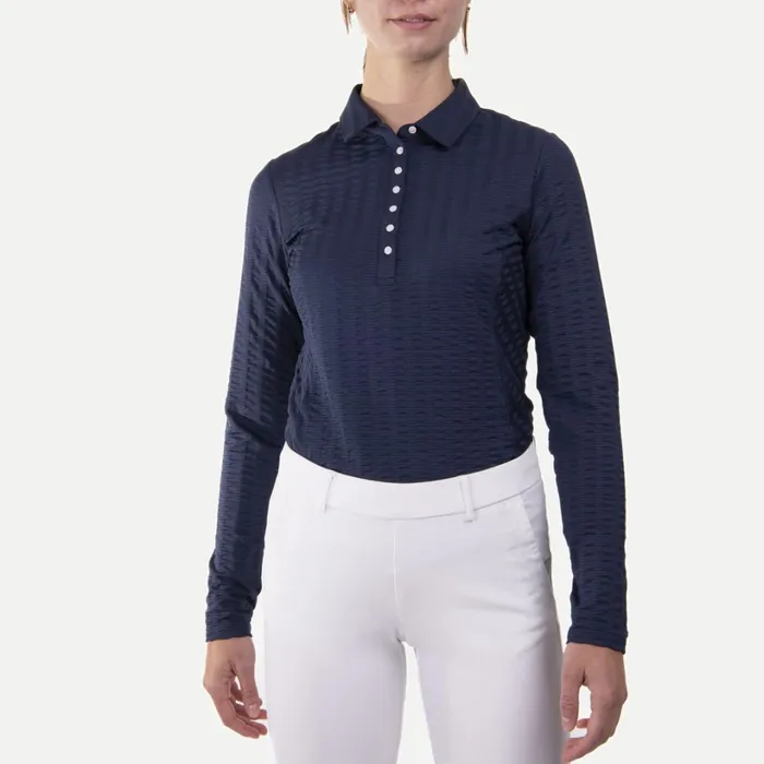 Women Sense Polo LS Atlanta Blue KJUS Polos