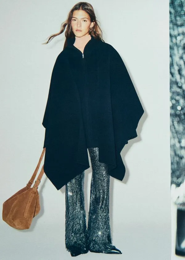 Women Sets and Suits and Other Stories Flared Sequin Trousers Grey