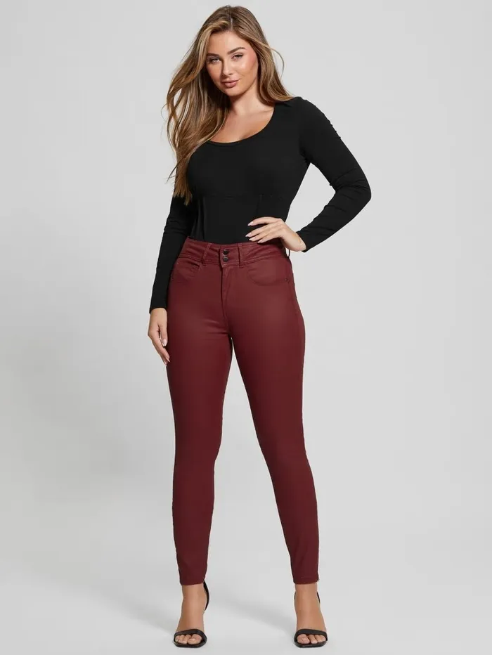 Women Shape Up HighRise Skinny Jeans Harrogate Tahiti Red Bottoms GUESS Women Shape Up HighRise Skinny Jeans Harrogate Tahiti Red Bottoms GUESS