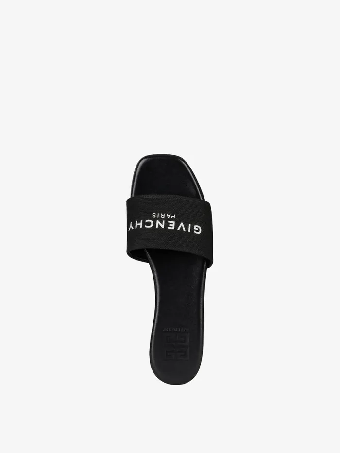 Women Shark Lock Givenchy 4G Mules In Canvas Black Women Shark Lock Givenchy 4G Mules In Canvas Black
