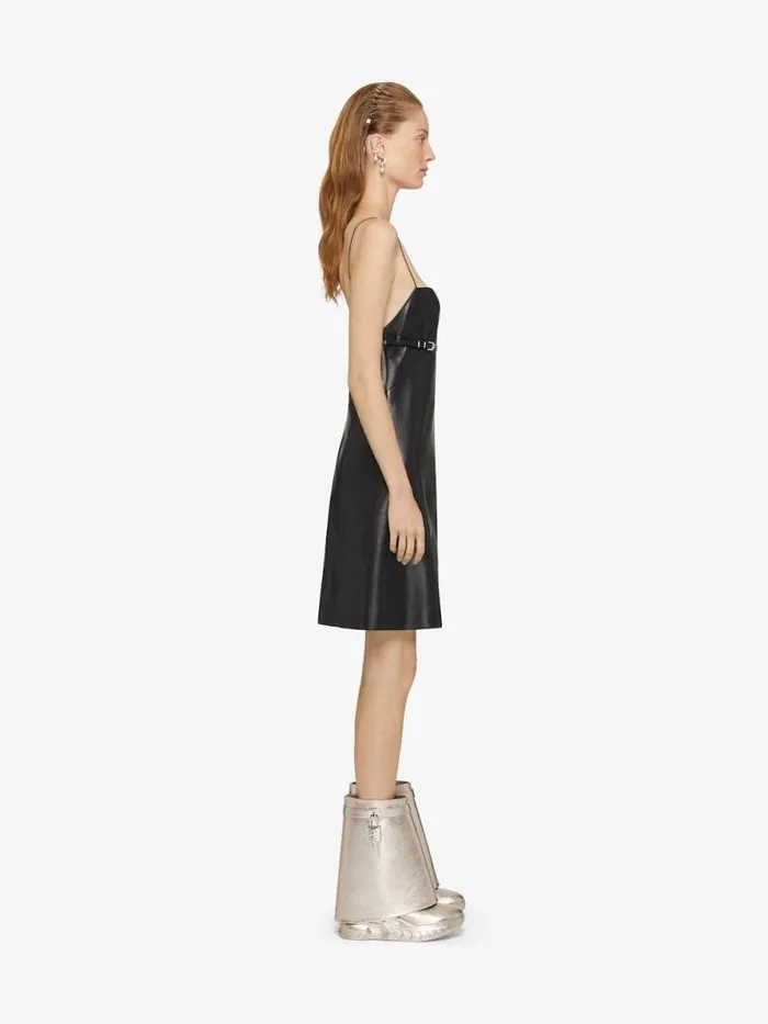Women Shark Lock Givenchy Shark Lock Biker Ankle Boots In Leather Dusty Golden