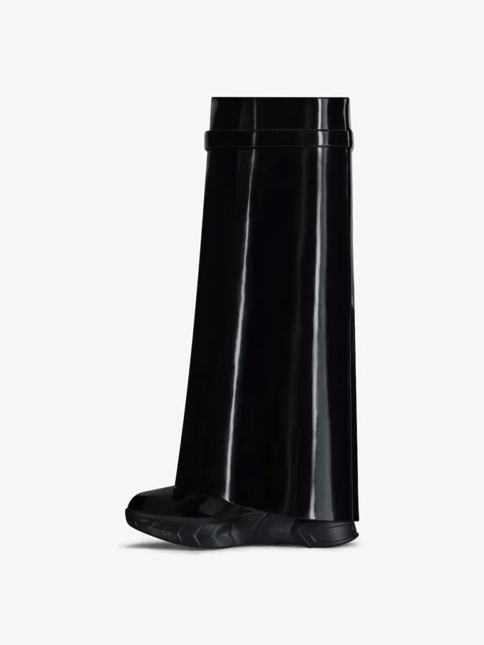 Women Shark Lock Givenchy Shark Lock Biker Boots In Patent Leather Black Women Shark Lock Givenchy Shark Lock Biker Boots In Patent Leather Black