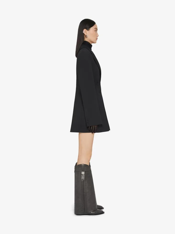 Women Shark Lock Givenchy Shark Lock Cowboy Boots In Aged Leather Black Women Shark Lock Givenchy Shark Lock Cowboy Boots In Aged Leather Black
