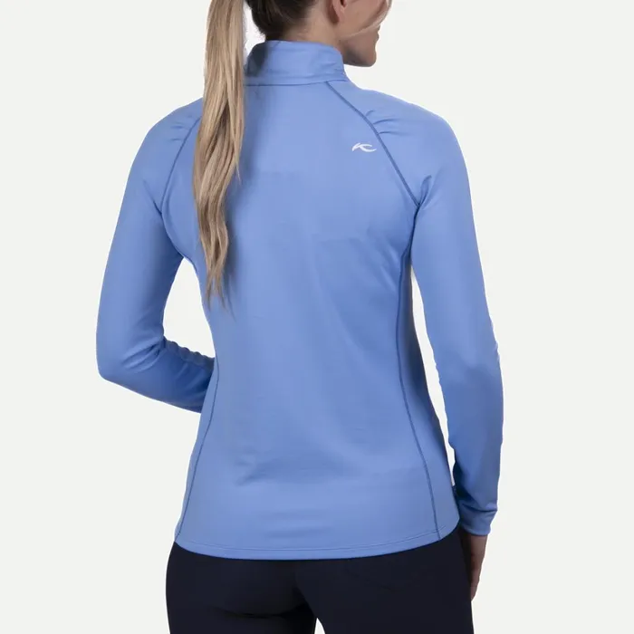 Women Shasta Midlayer HalfZip Blue Opal KJUS Midlayers and Sweaters