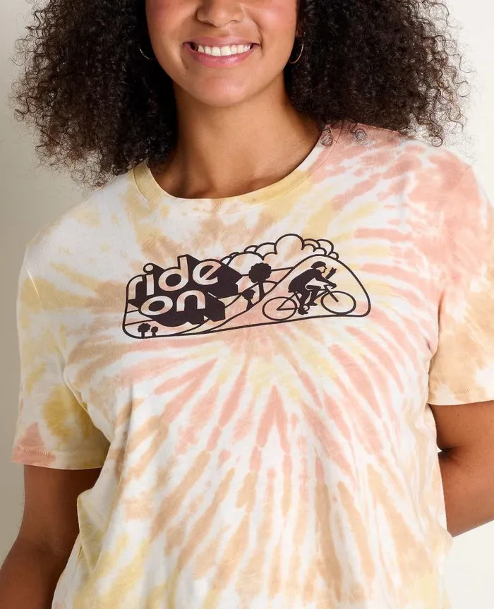 Women Shirts and Tops Toad and Co Boundless Jersey Crew Mandarin Tie Dye