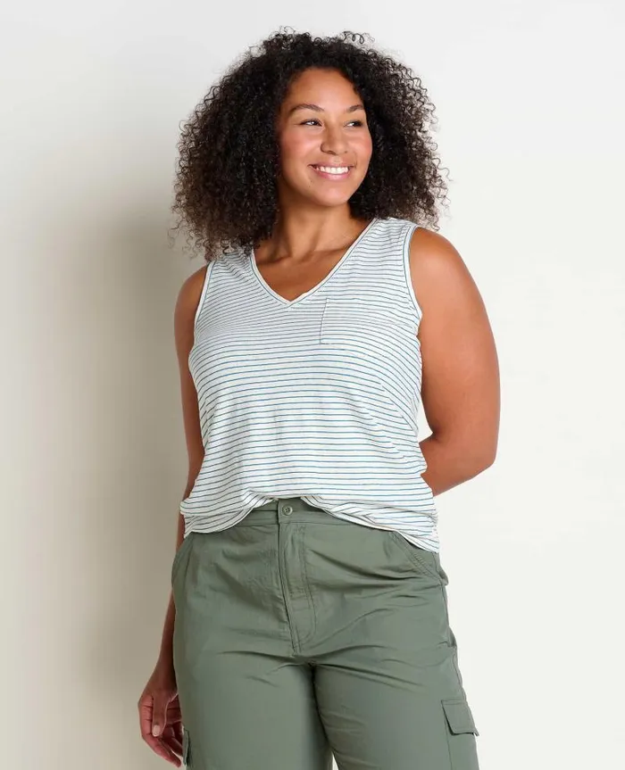 Women Shirts and Tops Toad and Co Grom Tank Salt Stripe Ii