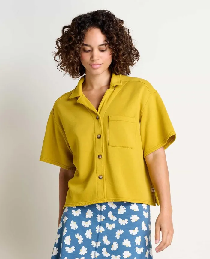 Women Shirts and Tops Toad and Co Hemp Daybreaker Short Sleeve Shirt Olive Tree
