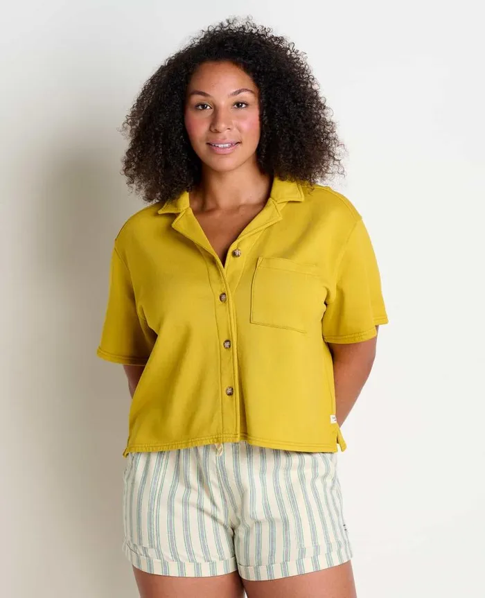 Women Shirts and Tops Toad and Co Hemp Daybreaker Short Sleeve Shirt Olive Tree