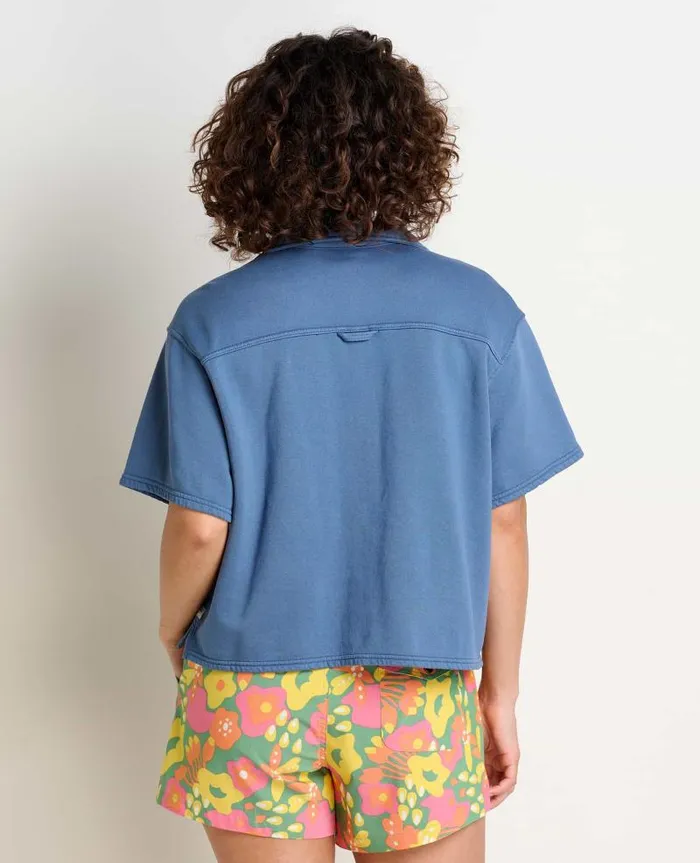 Women Shirts and Tops Toad and Co Hemp Daybreaker Short Sleeve Shirt Pacific Blue