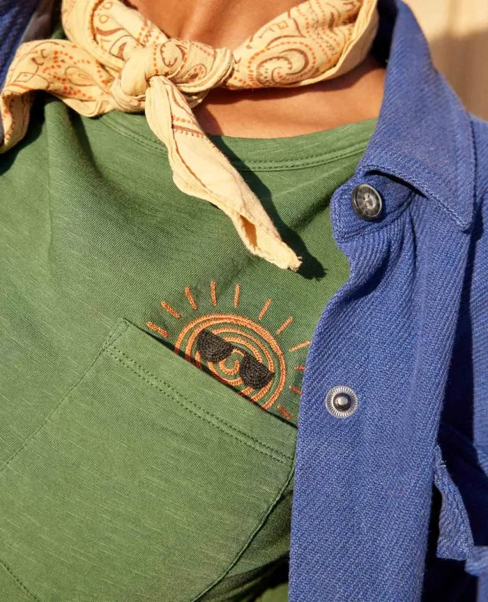 Women Shirts and Tops Toad and Co Primo Crew Embroidered Pasture Sun Embroidery