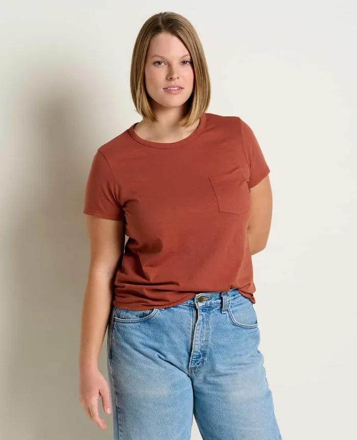 Women Shirts and Tops Toad and Co Primo Short Sleeve Crew Cinnamon