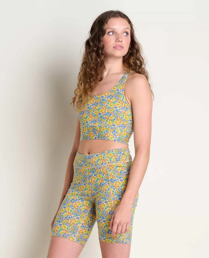 Women Shirts and Tops Toad and Co Terrane Longline Bralette Chicory Floral Print