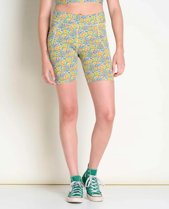 Women Shorts Toad and Co Terrane Bike Short Chicory Floral Print