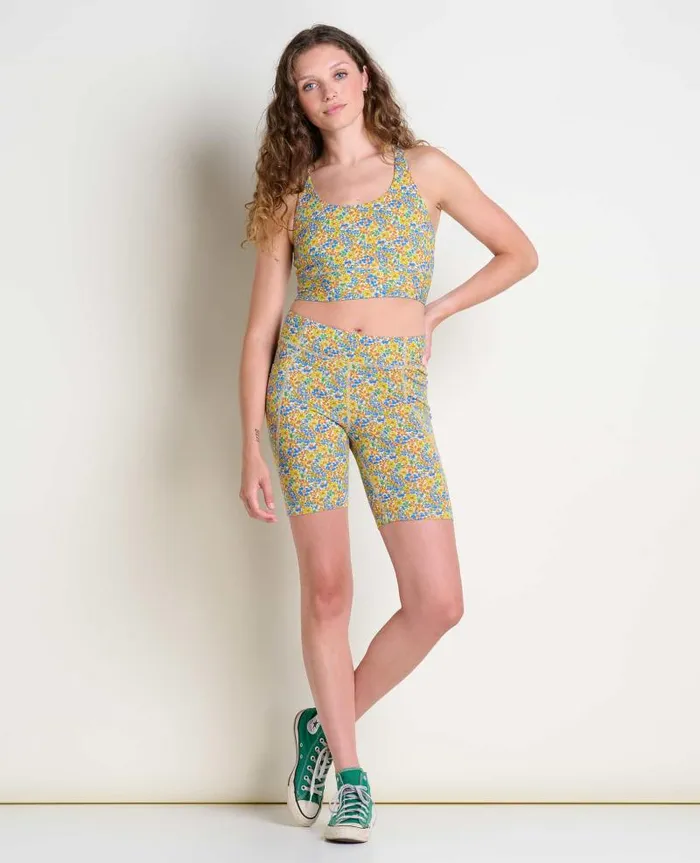 Women Shorts Toad and Co Terrane Bike Short Chicory Floral Print