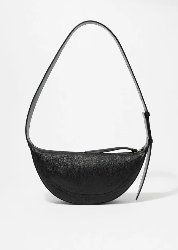 Women Shoulder Bags and Other Stories Paneled Leather Bag Black