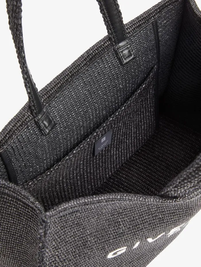 Women Shoulder Bags Givenchy Medium GTote Bag In Raffia Black Women Shoulder Bags Givenchy Medium GTote Bag In Raffia Black