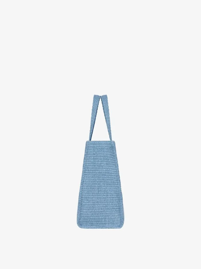 Women Shoulder Bags Givenchy Medium GTote Bag In Raffia Denim Blue