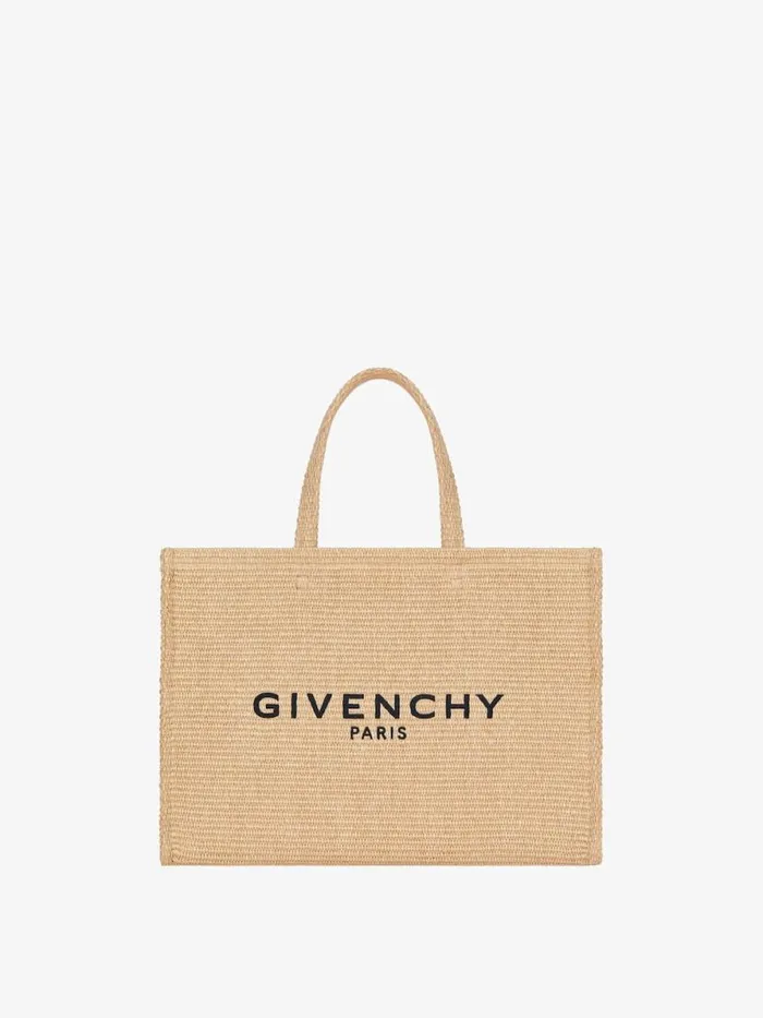 Women Shoulder Bags Givenchy Medium GTote Bag In Raffia Natural