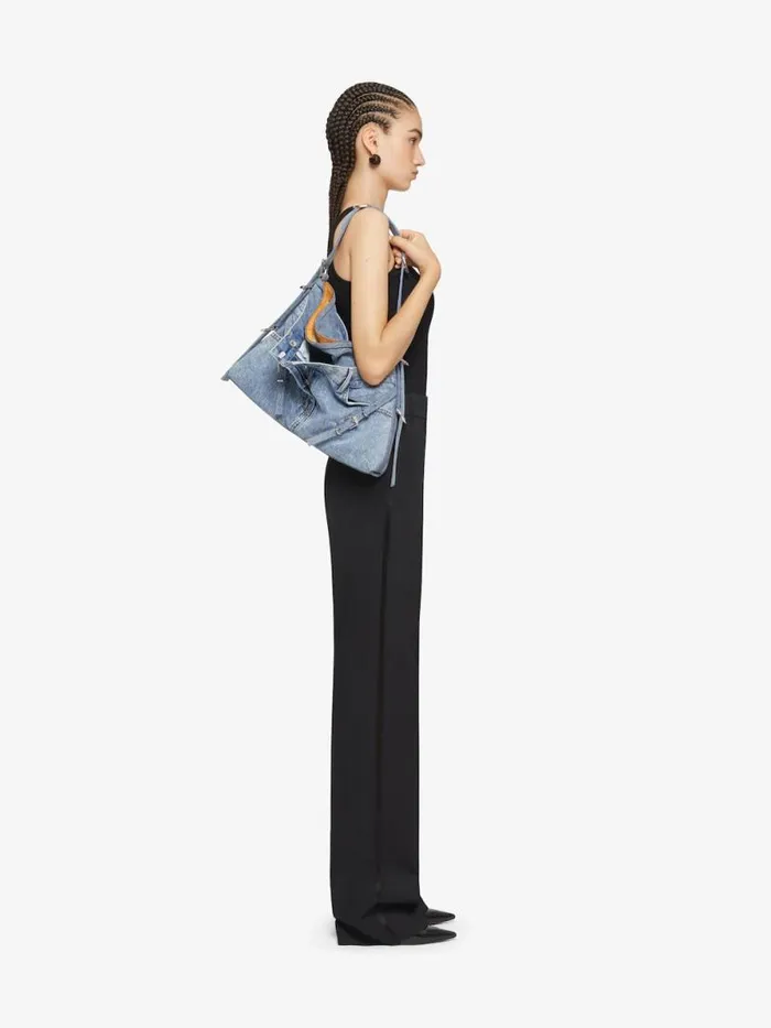 Women Shoulder Bags Givenchy Medium Voyou Boyfriend Bag In Jeans Medium Blue Women Shoulder Bags Givenchy Medium Voyou Boyfriend Bag In Jeans Medium Blue