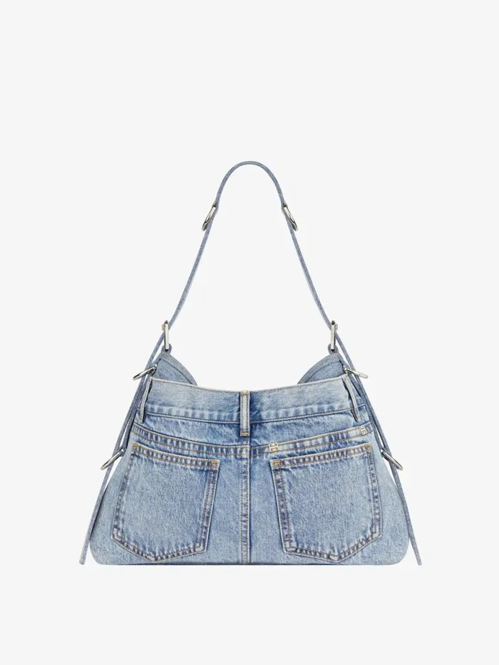 Women Shoulder Bags Givenchy Medium Voyou Boyfriend Bag In Jeans Medium Blue Women Shoulder Bags Givenchy Medium Voyou Boyfriend Bag In Jeans Medium Blue