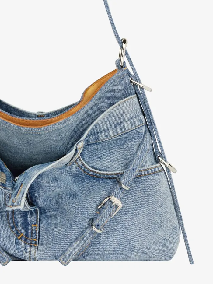 Women Shoulder Bags Givenchy Medium Voyou Boyfriend Bag In Jeans Medium Blue Women Shoulder Bags Givenchy Medium Voyou Boyfriend Bag In Jeans Medium Blue