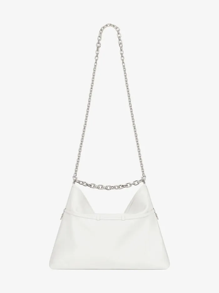 Women Shoulder Bags Givenchy Medium Voyou Chain Bag In Leather Ivory Women Shoulder Bags Givenchy Medium Voyou Chain Bag In Leather Ivory