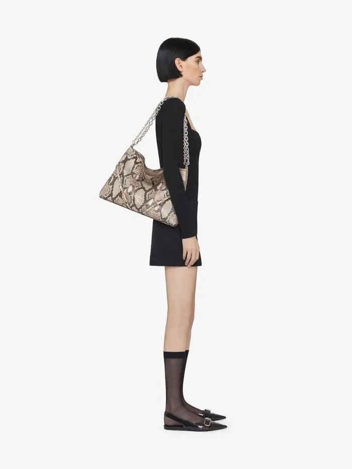 Women Shoulder Bags Givenchy Medium Voyou Chain Bag In Python Greynatural Women Shoulder Bags Givenchy Medium Voyou Chain Bag In Python Greynatural