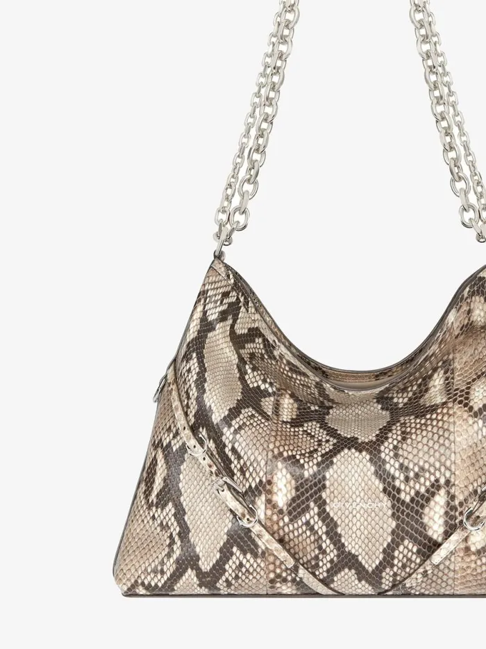 Women Shoulder Bags Givenchy Medium Voyou Chain Bag In Python Greynatural Women Shoulder Bags Givenchy Medium Voyou Chain Bag In Python Greynatural