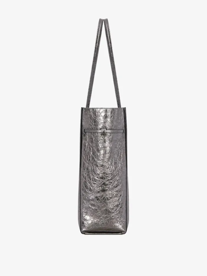 Women Shoulder Bags Givenchy Medium Voyou Tote Bag In Laminated Leather Silvery Grey Women Shoulder Bags Givenchy Medium Voyou Tote Bag In Laminated Leather Silvery Grey