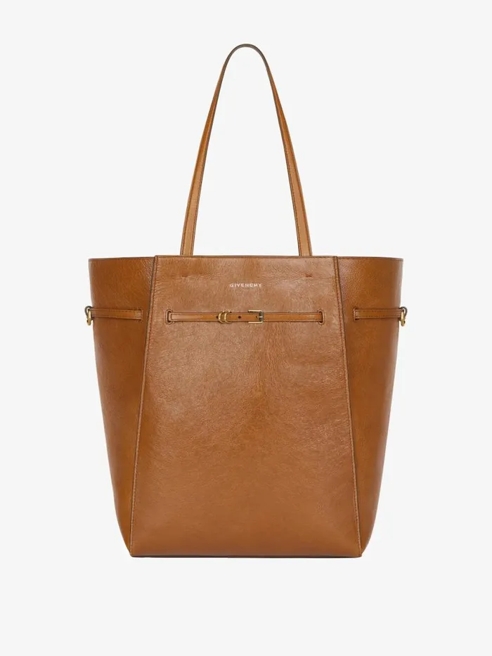 Women Shoulder Bags Givenchy Medium Voyou Tote Bag In Leather Soft Tan