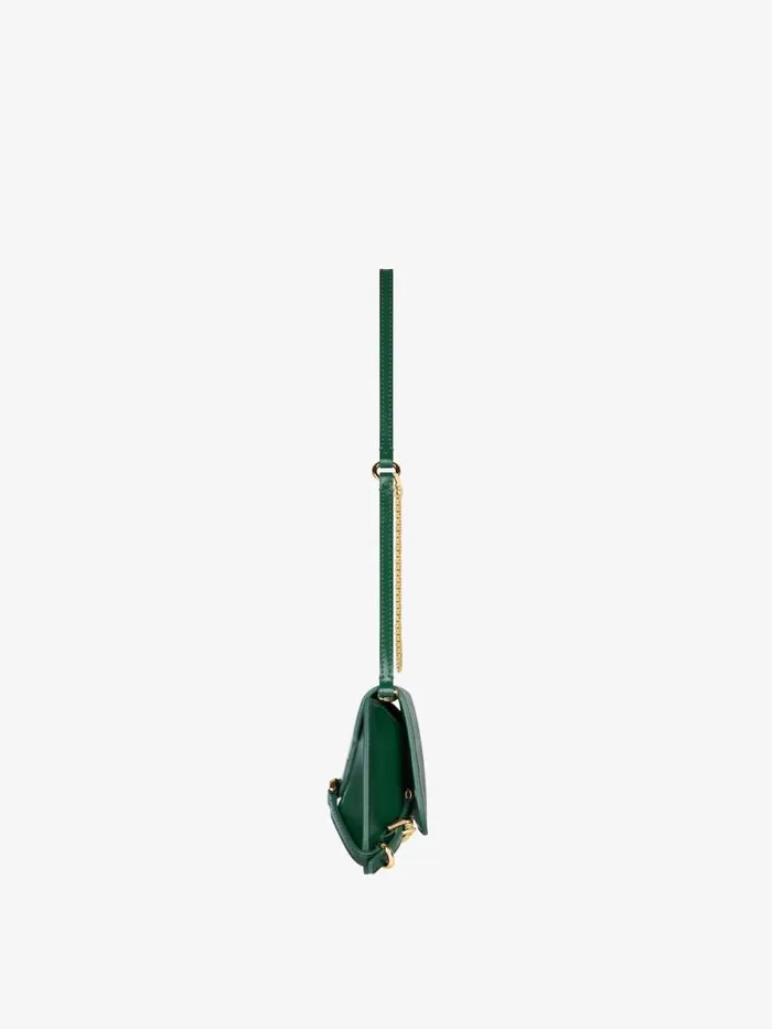 Women Shoulder Bags Givenchy Voyou Clutch Bag In Crocodile Effect Leather Emerald Green Women Shoulder Bags Givenchy Voyou Clutch Bag In Crocodile Effect Leather Emerald Green