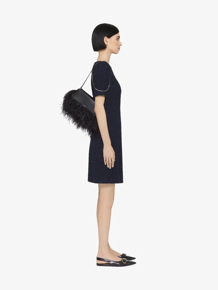 Women Shoulder Bags Givenchy Voyou Clutch Bag In Leather And Feathers Black Women Shoulder Bags Givenchy Voyou Clutch Bag In Leather And Feathers Black
