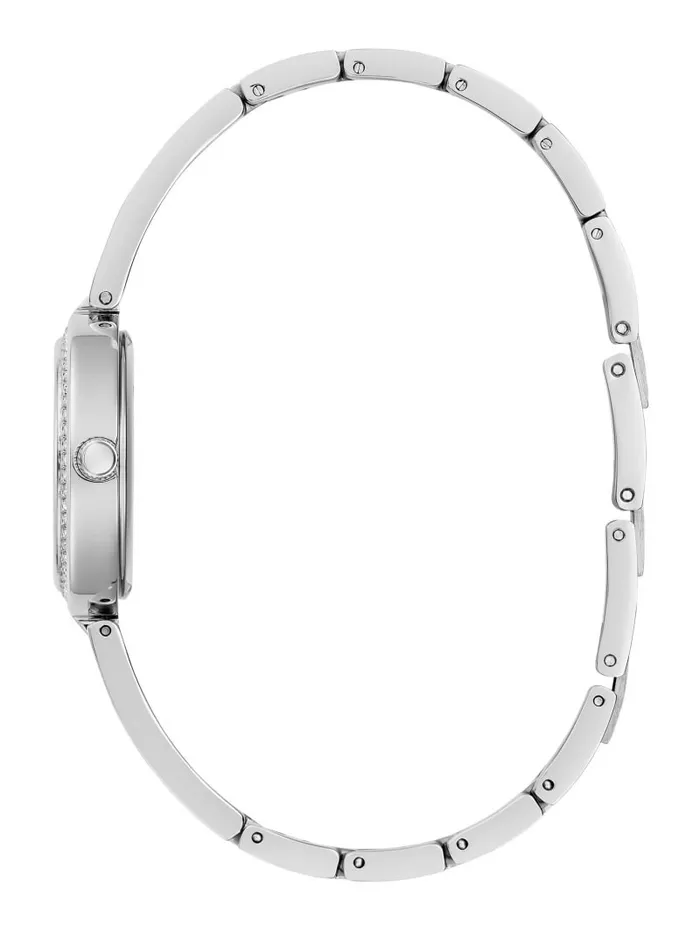 Women SilverTone Analog Watch Silver Watches GUESS Women SilverTone Analog Watch Silver Watches GUESS