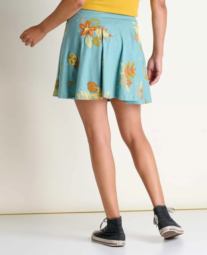 Women Skirts and Skorts Toad and Co Birdie Skort Mineral Lg Floral Print