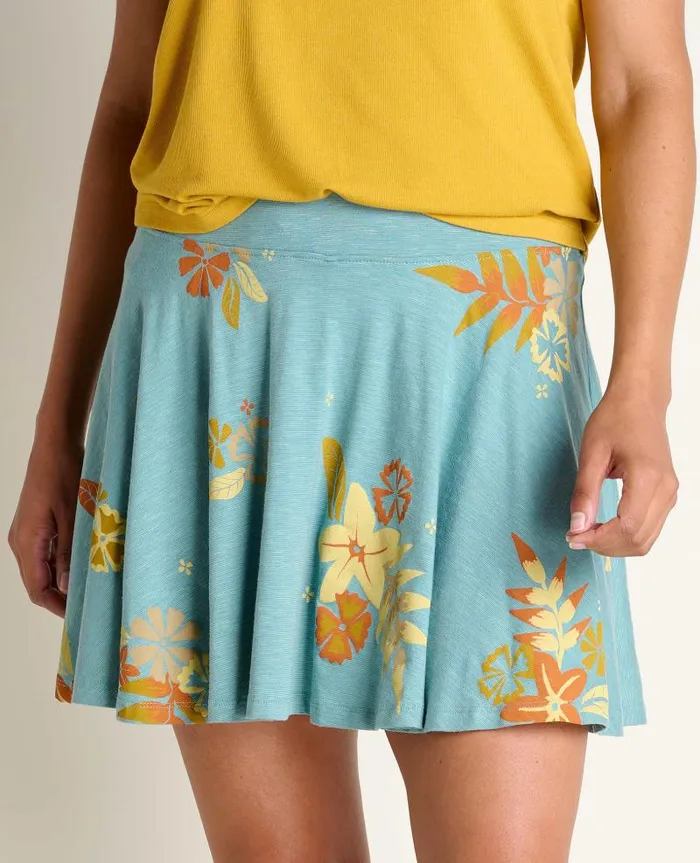 Women Skirts and Skorts Toad and Co Birdie Skort Mineral Lg Floral Print