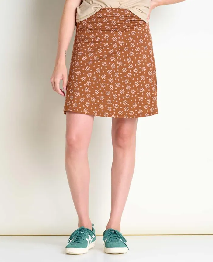 Women Skirts and Skorts Toad and Co Chaka Skirt Fawn Polka Dot Print