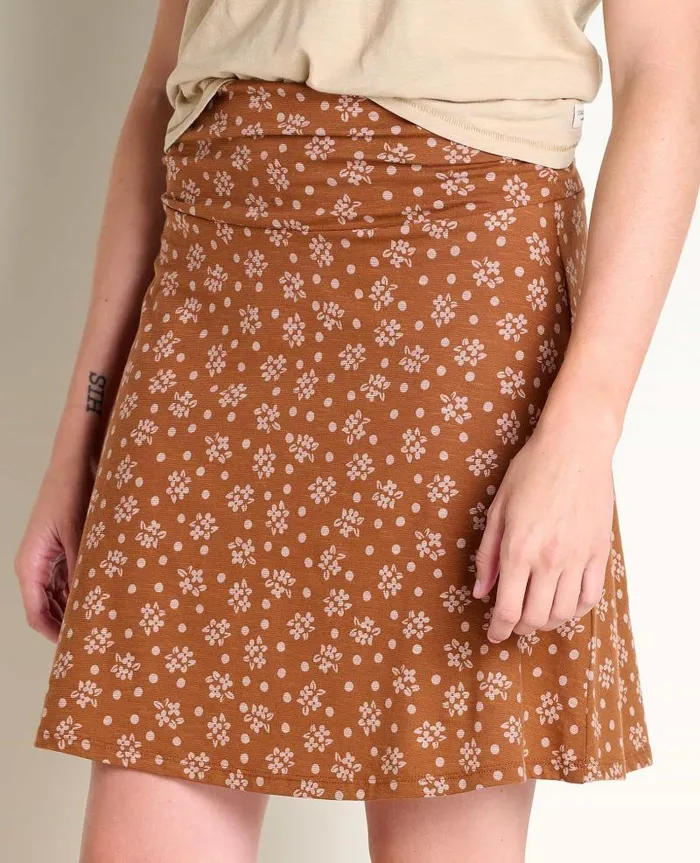 Women Skirts and Skorts Toad and Co Chaka Skirt Fawn Polka Dot Print