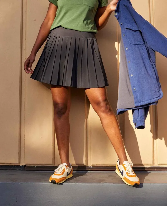 Women Skirts and Skorts Toad and Co Sunkissed Pleated Skort Black