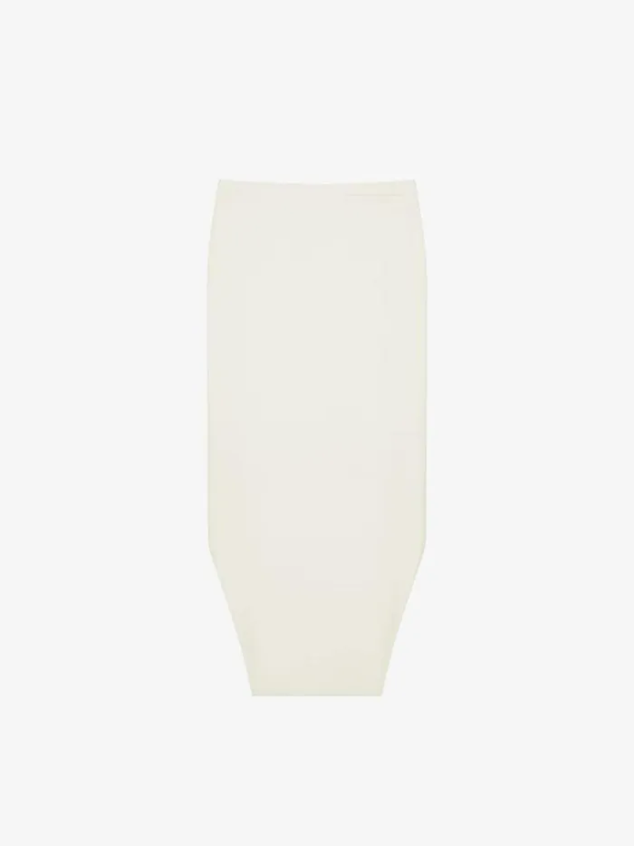 Women Skirts Givenchy Asymmetric Skirt In Wool And Mohair Rtd Greige