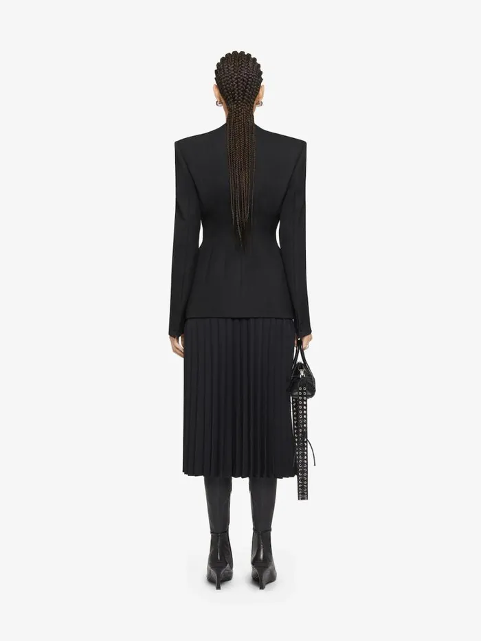 Women Skirts Givenchy Pleated Skirt In Wool Black