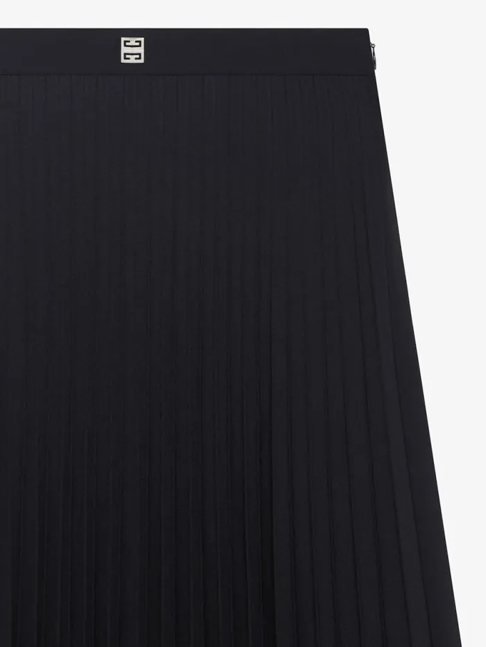 Women Skirts Givenchy Pleated Skirt In Wool Black