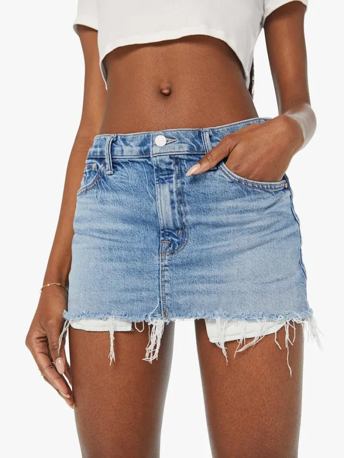 Women Skirts Mother Denim The Teeny Tiny Mini Are We There Yet