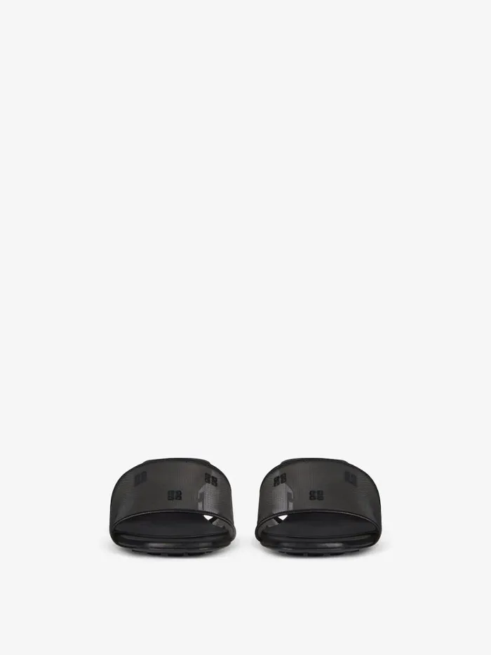 Women Slides and Sandals Givenchy G Cube Mules In 4G Transparent Mesh Black Women Slides and Sandals Givenchy G Cube Mules In 4G Transparent Mesh Black