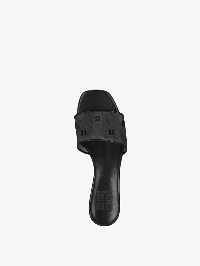 Women Slides and Sandals Givenchy G Cube Mules In 4G Transparent Mesh Black Women Slides and Sandals Givenchy G Cube Mules In 4G Transparent Mesh Black